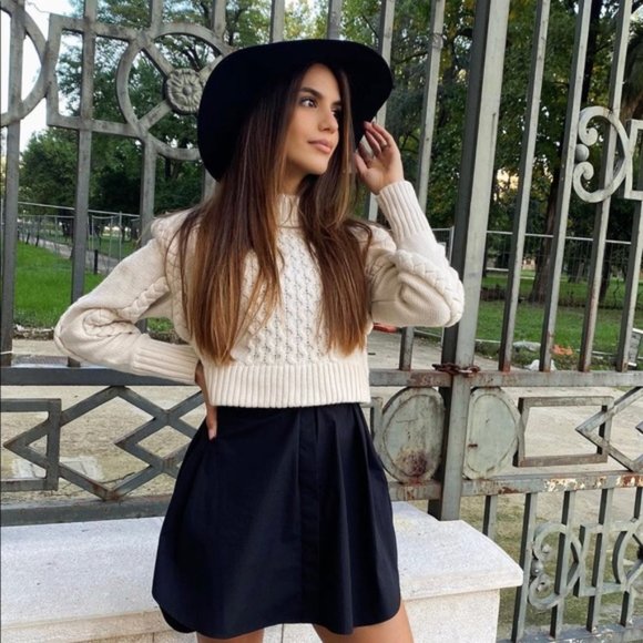 Zara Shoulder Pad Knit Sweater - Picture 7 of 13